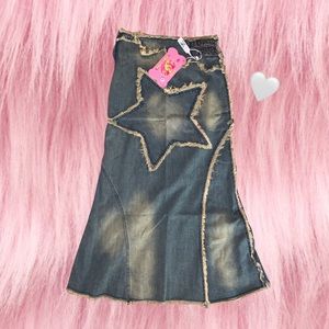 Strike A Pose Star Denim Skirt! 💞